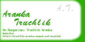 aranka truchlik business card